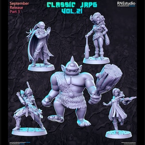 Classic JRPG Vol. 21 - 32mm Scale Fantasy Miniature - RN Estudio