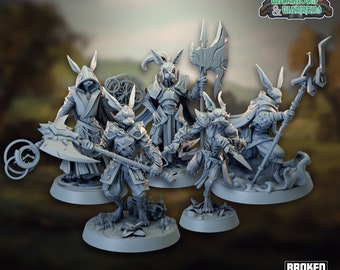 Rabbit Folk - 32mm Scale - Warriors & Warrens - Broken Anvil Miniatures