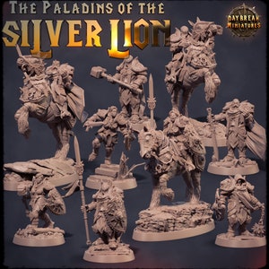 Die Paladine des Silbernen Löwen - KOMPLETTPACKUNG (32mm/54mm) - Daybreak Miniatures