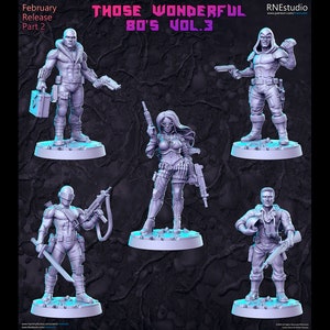 Those Wonderful 80&#39;s Vol. 3 - 32mm Scale Fantasy Miniature - RN Estudio
