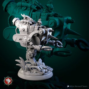 Mechanic Goblin - 32mm Scale Miniature (50mm Base) - White Werewolf Tavern