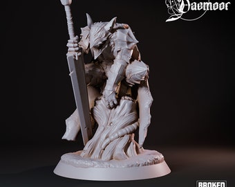 Ratfolk Berserker - 32mm Scale - Legend Of Daemoor - Broken Anvil Miniatures