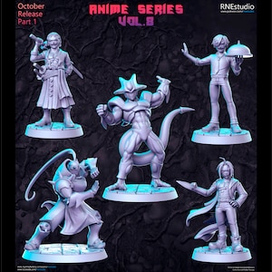 Anime Serie Vol. 8 - 32mm Scale Fantasy Miniatur - RN Estudio