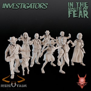 Investigators - 32mm scale miniature - In The Mouth Of Fear - from ADAEVY CREATIONS