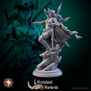 Aluraya Two-core - 32mm/75mm Scale Miniature and Bust - White Werewolf Tavern