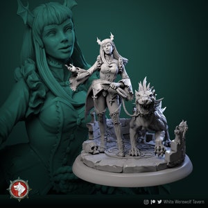 Tanna the Young Sister - Miniatuur 32mm/75mm Schaal - Witte Weerwolf Tavern