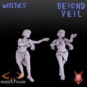 Witches - 32mm scale miniature - Beyond the Veil - from ADAEVY CREATIONS