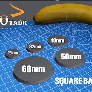 Round Bases - 25mm 32mm 40mm 50mm