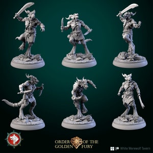 Kobolds warriors - 32mm Scale Miniature - White Werewolf Tavern