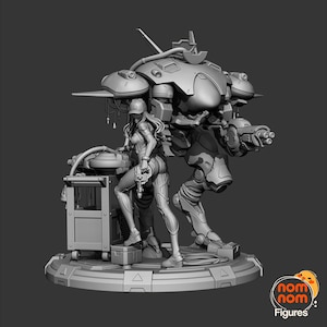 Chica Mecha - Figuras Nomnom
