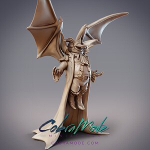 Garash, Boondaburra Vampire - 32mm/54mm Scale Miniature - (with DnD 5ed. Stats) - Cobramode Miniatures