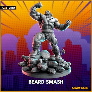 Beard Smash - 40mm Scale - C27 miniatures