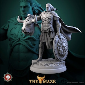 Theseus - Miniature 32mm/75mm Scale and Bust - White Werewolf Tavern