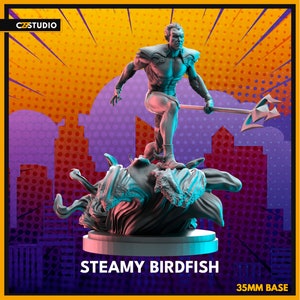 Steamy Birdfish - 40mm Scale - C27 Miniatures