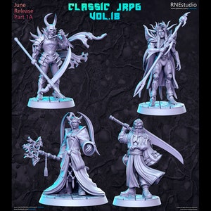 Classic JRPG Vol. 18 - 32mm Scale Fantasy Miniature - RN Estudio
