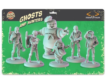 Ghosts and Hunters - Miniaturen op schaal 40 mm - Pop Mini's