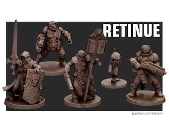 Retinue - 28mm Scale - Red Pilgrim Miniatures