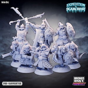 Hrim Orcs - 32mm Scale - Expedition to Scarcrest - Broken Anvil Miniatures
