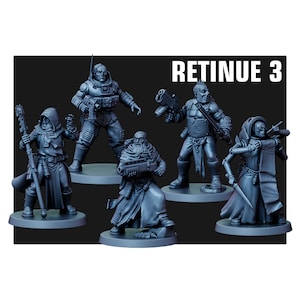 Retinue 3 - 28mm Scale - Red Pilgrim Miniatures