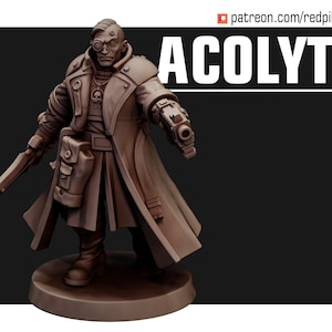Acoliet - schaal 28 mm - rode pelgrimsminiaturen