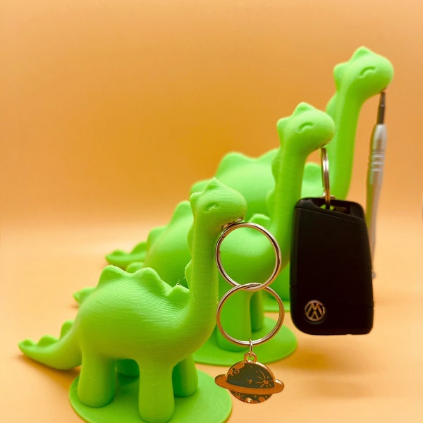 Dinosaur Figurine Key holder| Brachiosaurus Key hanger|Dino Sculpture|Home& Office Miniature Decor|Customized gift| Tool Holder|3D Printed