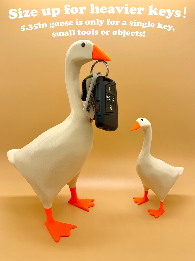 Untitled Goose Key Holder Magnetic_ Tool Holder Magnetic_ Home Miniature Decoration_ Holiday Gift_ Nintendo Switch Untitled Goose Miniature image 8