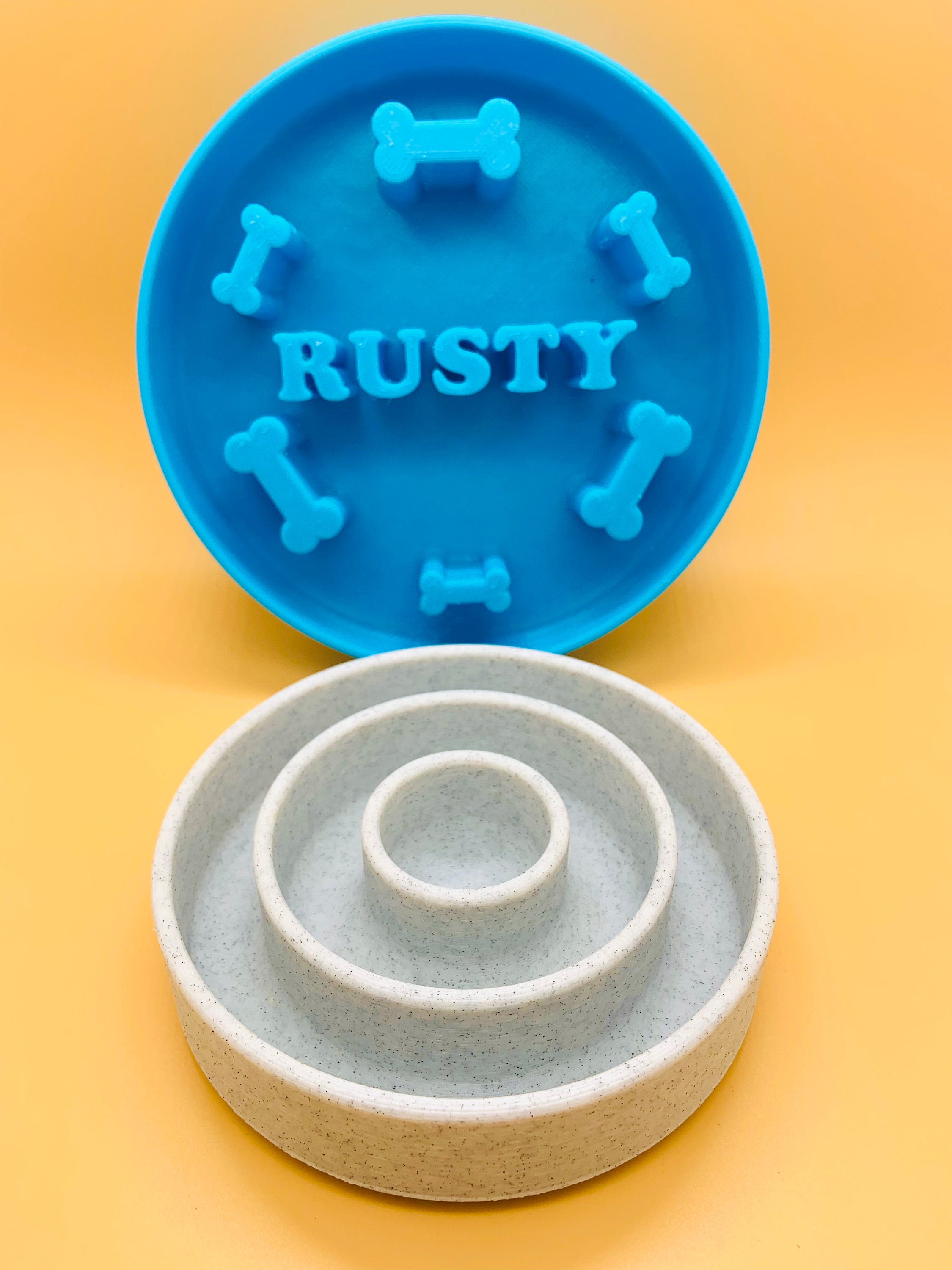 Customizable Dog Slow Feeder Bowl: Personalized Pet Gift - Etsy