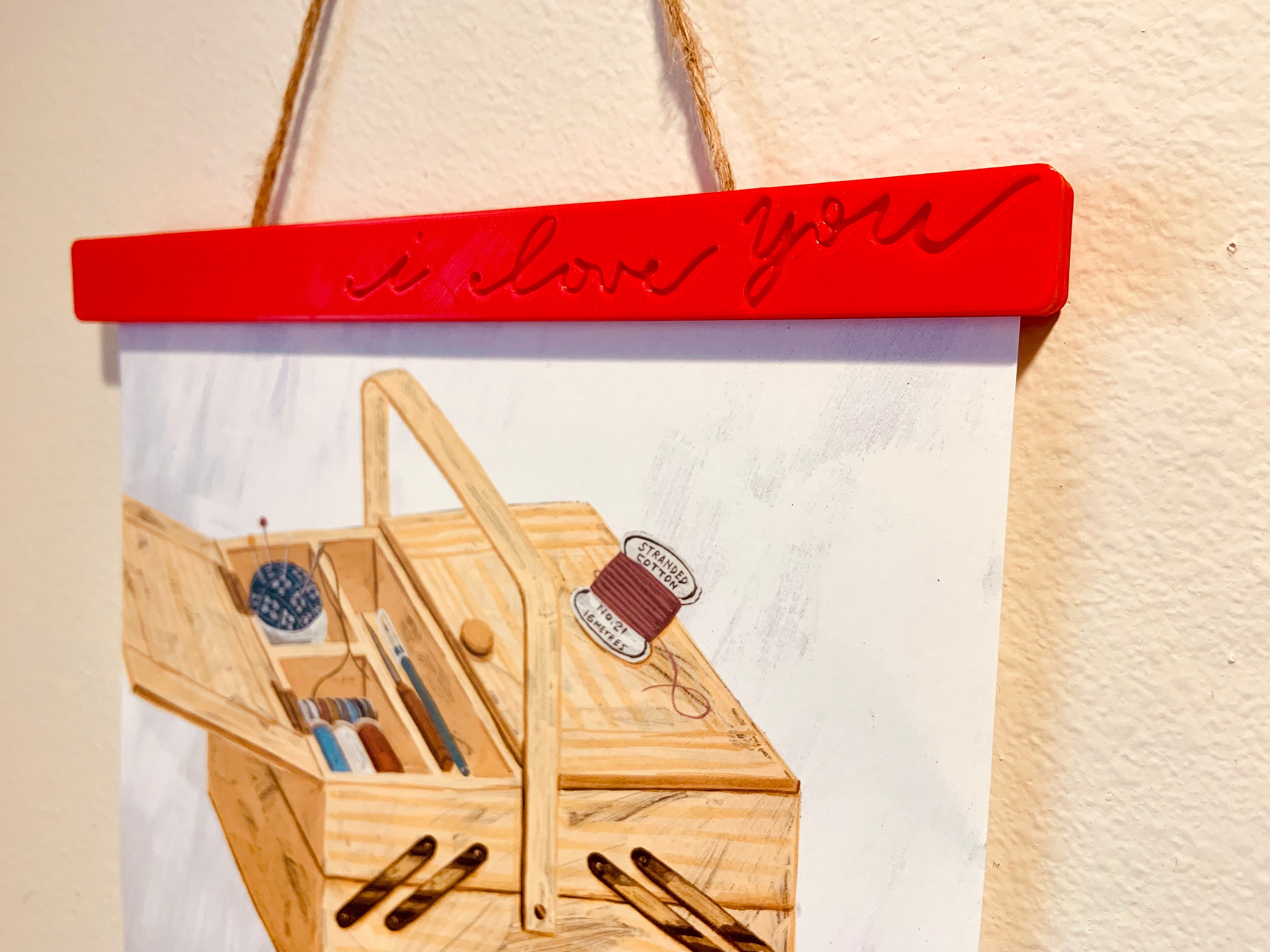 Poster Frame With Custom Script_ Custom Red Etsy