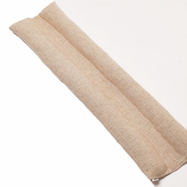 Draught Excluder Double Sided Under Door Seal Door Draft Excluder, Stopper, sustainable linen fabric, Stop Cold Air natural cream colour