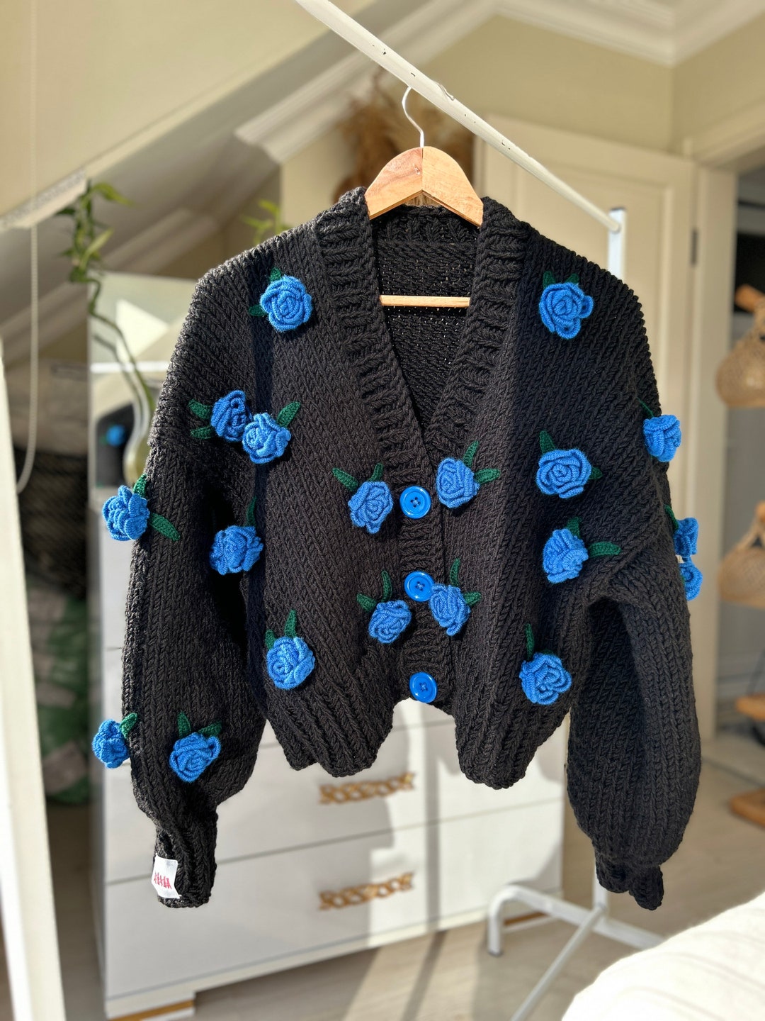 【GRAVER】22SS★ Blue Flower Dot Embroidery Knit Cardigan il_1080xN.5602548300_fk4d.jpg