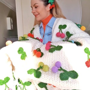 Signature Monogram Cardigan - Candy