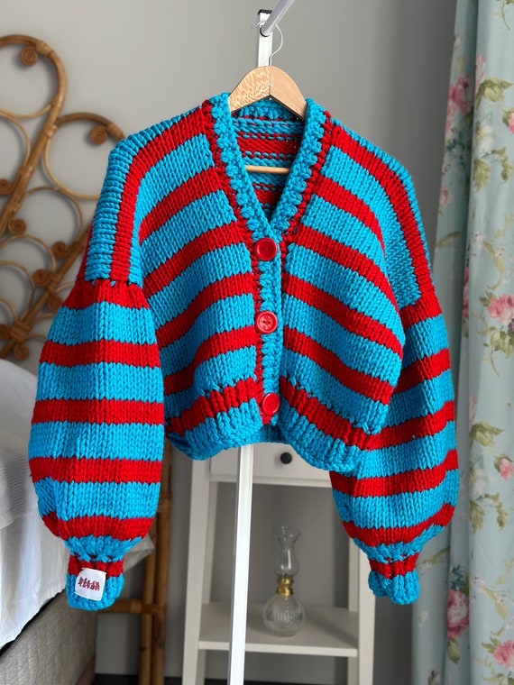 Red white blue clearance cardigan