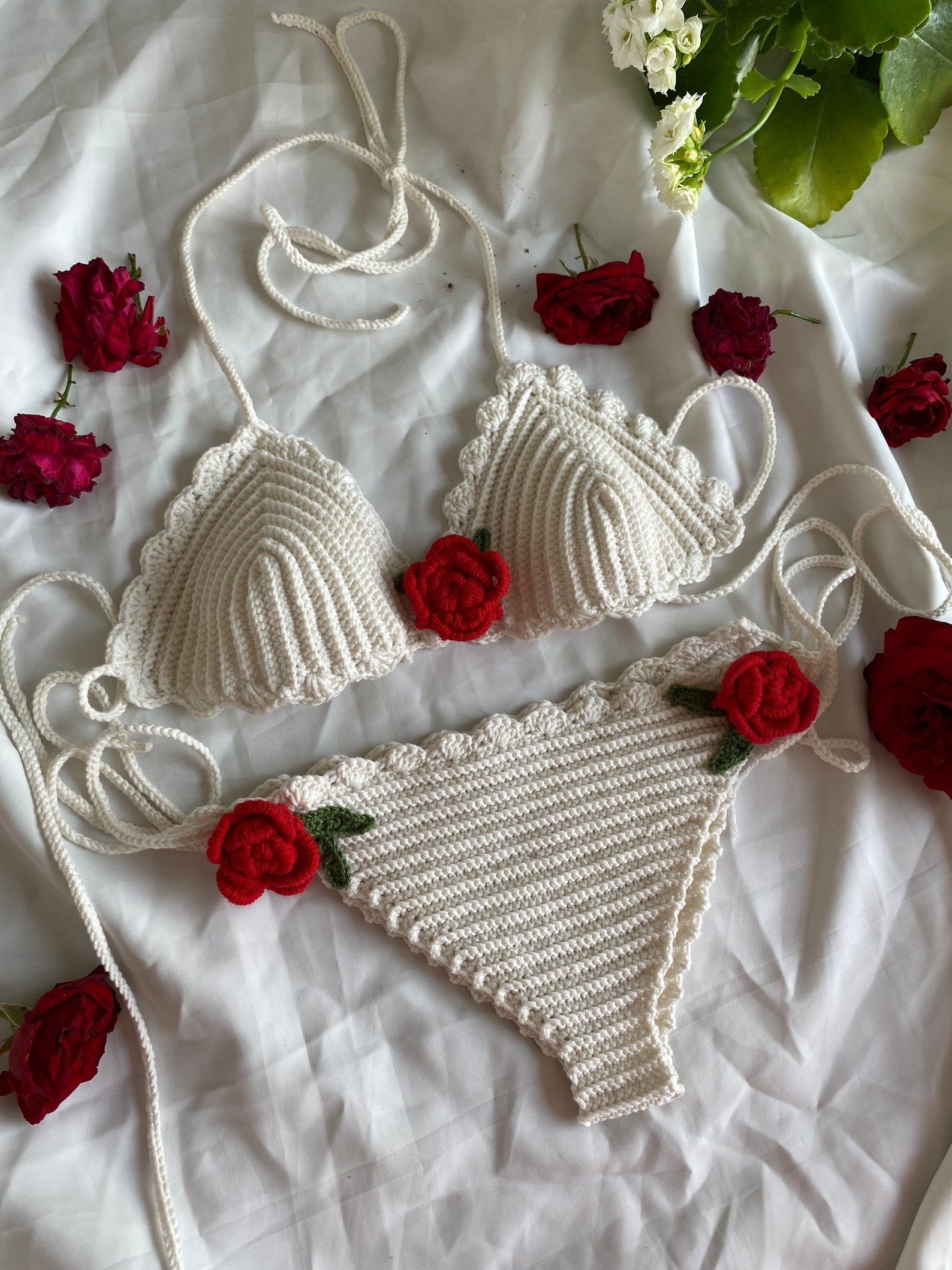 Bikini Rose Rolete Mesh