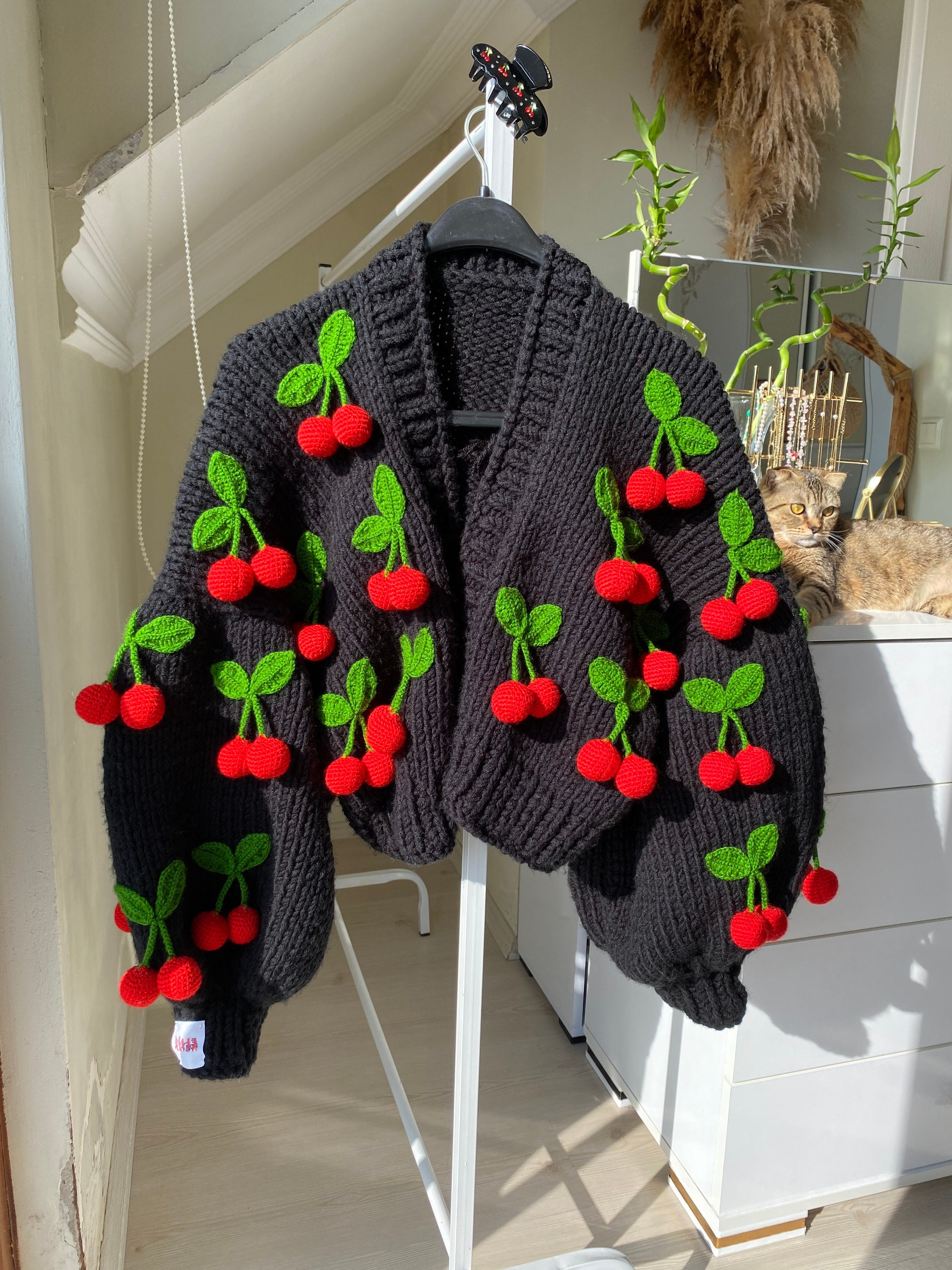 yuji yamada 90s Archive 変形 ニット カーディガン 緑赤 yuji yamada 90s Archive 変形 ニット カーディガン 緑赤