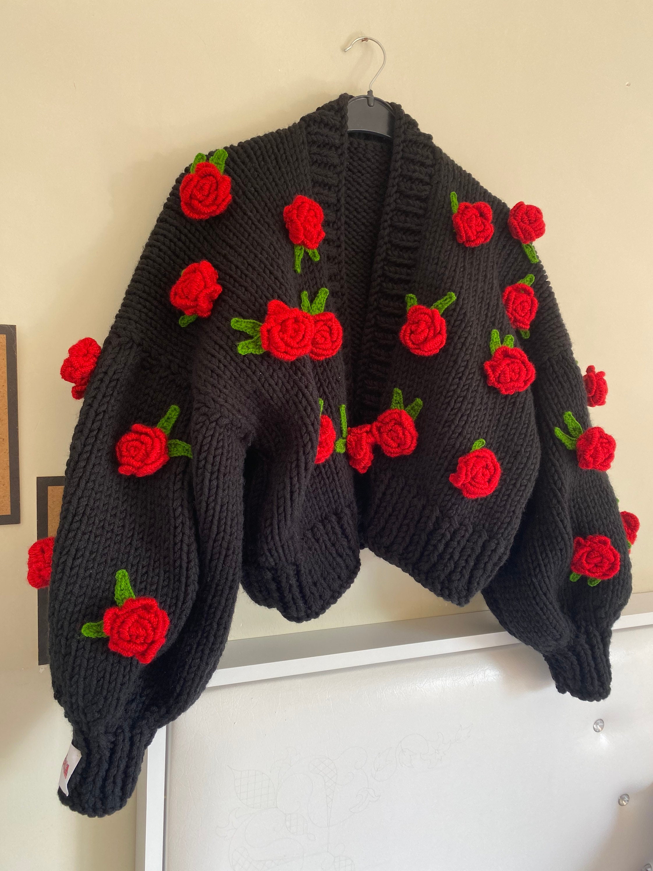 トップス LAD MUSICIAN FLOWER KNIT BIG CARDIGAN LAD MUSICIAN ONLINE