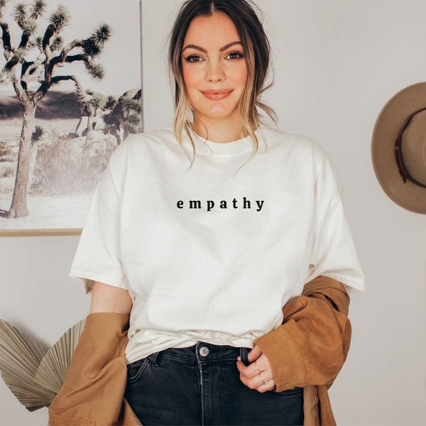 Empathy Therapy Counseling Shirt, Mental Health Shirt, Trendy Modern Aesthetic Simple Therapist Gift