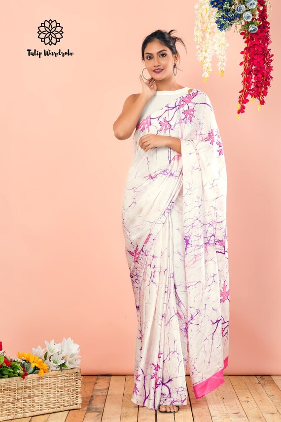 Silk Batik Saree Premium Quality - Etsy 