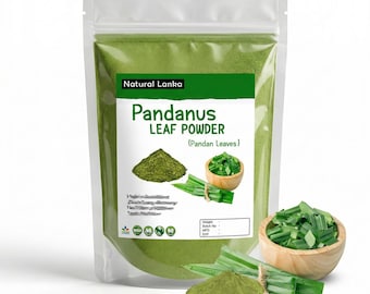 Premium Organic Pandan Leaves | Dried Pandan Tea | Pandan Leaf Powder | Pandanus amaryllifolius | Pandanus Plant | Premium from Ceylon