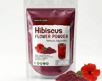 Organic Hibiscus Powder (Hibiscus Sabdariffa) Dried Hibiscus Flowers Grounded