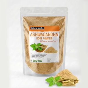Polvo de raíz orgánica de Ashwagandha / Withania somnifera Radix / Polvo totalmente natural (ginseng indio) Suplementos veganos imagen 1