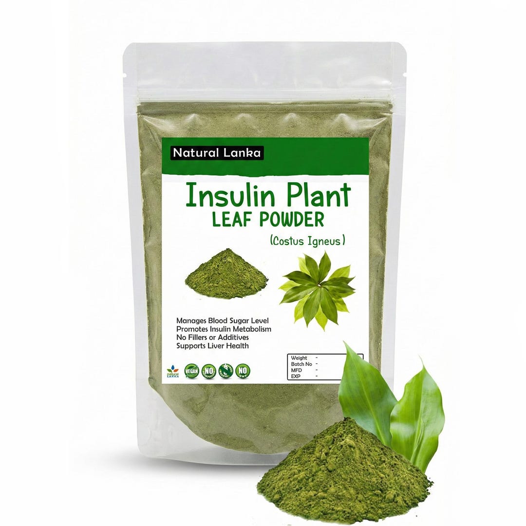 Organic Insulina Plant Dried Leaves Powder ( Costus Igneus ) Thebu ...
