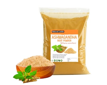 Ashwagandha Organic Root POWDER | Withania Somnifera Radix | All Natural (Indian Ginseng) Powder Vegan Supplements