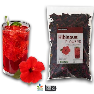 Hibiscus Flowers - Herb Organic Natural Vegan Pagan Wicca Wiccan Spell Potion Ritual Magic Magick Energy Tea