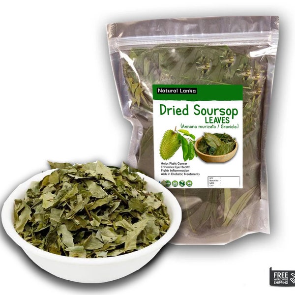 Crushed Soursop Leaves, Dried Annona muricata/ Guanabana leaf Graviola/ Guayabano Leaf herb