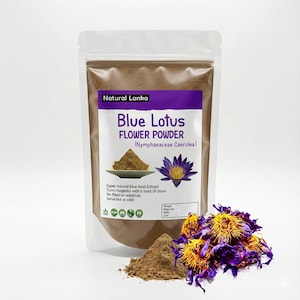 100% Organic Blue Lotus Extract from Nymphaea Caerulea Organic Blue Lotus Flower Extract