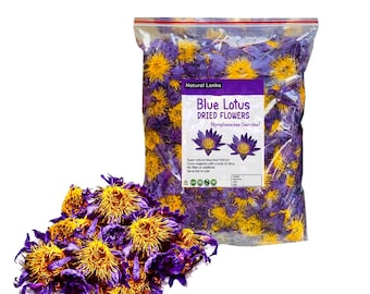 1000g Organic Egyptian Blue Lotus Flowers | Blue Tea | Herbal Tea | Premium Nymphaea caerulea