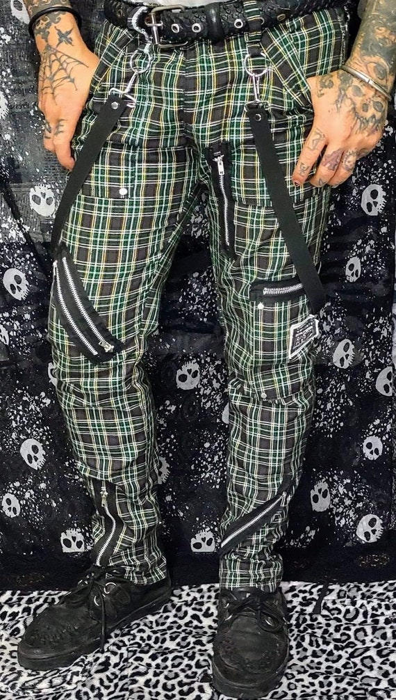 Plaid punk sale pants