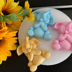 Sabonete de elefante para chá de bebê, lembrancinhas de sabonete para meninos e meninas, decoração de chá de bebê, festa de presente, sabonete revelador de gênero