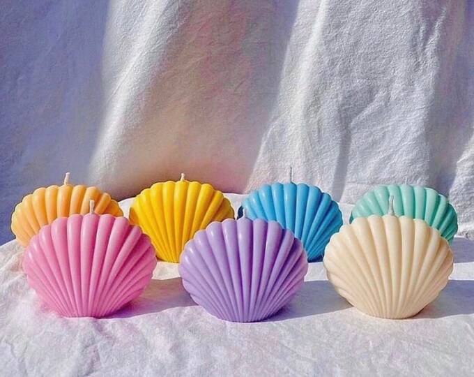 Custom Sea Shell Handmade Candle,small Shell Shaped Candle Wedding ...