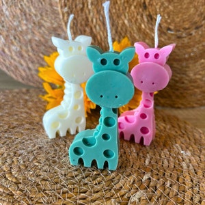 Giraffe Baby Shower Candle Favor Giraffe Baby Shower Favors-Baby Shower Decoration Baby Shower Favor Candle Animal Candle-Baby Shower Favors